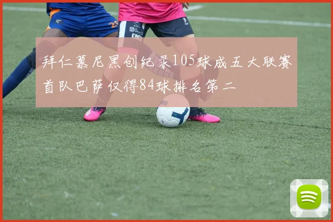 拜仁慕尼黑创纪录105球成五大联赛首队巴萨仅得84球排名第二